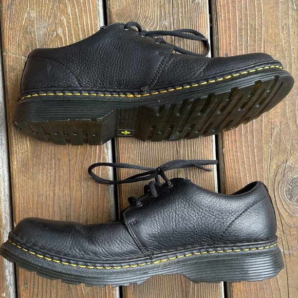 EUC Dr. Martens Black Leather Lace Up Hazeldon in Men's 11 - Picture 4 of 12